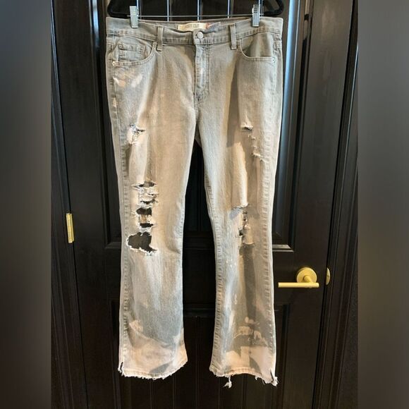 Levi's Denim - Levi’s Vintage 515 Distressed and Bleached Boot Cut Jeans | Size 14